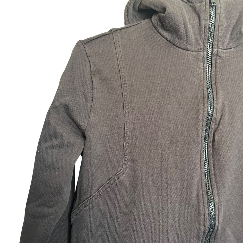 Adidas Y-3 Yohji Yamamoto Full Zip Up Sweatshirt Dark Gray 3 Stripes Cotton XS - Picture 5 of 13